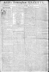 Aris's Birmingham Gazette Monday 28 September 1772 Page 1