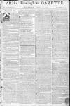 Aris's Birmingham Gazette Monday 08 February 1773 Page 1