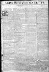 Aris's Birmingham Gazette Monday 10 January 1774 Page 1