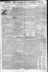 Aris's Birmingham Gazette Monday 18 July 1774 Page 1