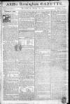 Aris's Birmingham Gazette Monday 17 October 1774 Page 1