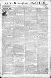Aris's Birmingham Gazette Monday 27 March 1775 Page 1