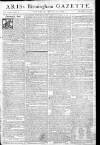 Aris's Birmingham Gazette Monday 21 August 1775 Page 1
