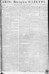 Aris's Birmingham Gazette Monday 07 April 1777 Page 1