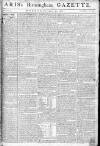Aris's Birmingham Gazette Monday 21 December 1778 Page 1