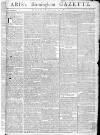 Aris's Birmingham Gazette Monday 15 January 1781 Page 1