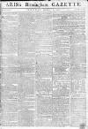 Aris's Birmingham Gazette Monday 20 January 1783 Page 1