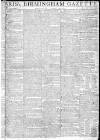 Aris's Birmingham Gazette Monday 30 January 1786 Page 1