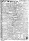 Aris's Birmingham Gazette Monday 13 August 1787 Page 1
