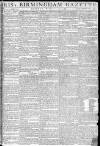 Aris's Birmingham Gazette Monday 21 December 1789 Page 1