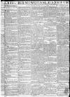 Aris's Birmingham Gazette Monday 01 February 1790 Page 1