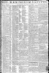 Aris's Birmingham Gazette Monday 16 August 1790 Page 1