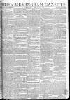 Aris's Birmingham Gazette Monday 16 May 1791 Page 1