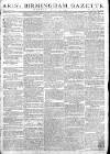 Aris's Birmingham Gazette Monday 09 April 1792 Page 1