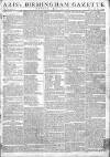 Aris's Birmingham Gazette Monday 11 June 1792 Page 1