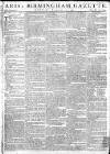 Aris's Birmingham Gazette Monday 10 December 1792 Page 1