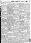 Aris's Birmingham Gazette Monday 12 January 1795 Page 1
