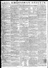 Aris's Birmingham Gazette Monday 16 February 1795 Page 1