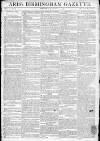 Aris's Birmingham Gazette Monday 11 January 1796 Page 1