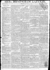 Aris's Birmingham Gazette Monday 07 November 1796 Page 1