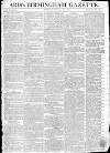 Aris's Birmingham Gazette Monday 21 November 1796 Page 1