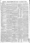 Aris's Birmingham Gazette Monday 12 March 1798 Page 1