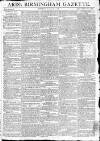 Aris's Birmingham Gazette Monday 06 August 1798 Page 1