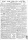 Aris's Birmingham Gazette Monday 20 August 1798 Page 1