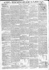 Aris's Birmingham Gazette Monday 07 October 1799 Page 1