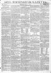 Aris's Birmingham Gazette Monday 15 March 1802 Page 1