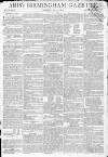 Aris's Birmingham Gazette Monday 05 April 1802 Page 1