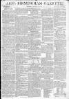 Aris's Birmingham Gazette Monday 18 October 1802 Page 1