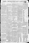 Aris's Birmingham Gazette Monday 13 December 1802 Page 1