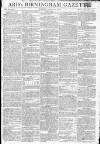 Aris's Birmingham Gazette Monday 10 January 1803 Page 1
