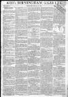 Aris's Birmingham Gazette Monday 07 February 1803 Page 1