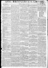 Aris's Birmingham Gazette Monday 16 January 1804 Page 1