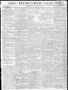 Aris's Birmingham Gazette Monday 30 September 1805 Page 1