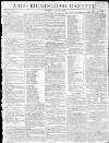 Aris's Birmingham Gazette Monday 09 June 1806 Page 1