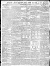 Aris's Birmingham Gazette Monday 02 March 1807 Page 1