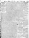 Aris's Birmingham Gazette Monday 13 March 1809 Page 1