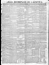 Aris's Birmingham Gazette Monday 22 April 1822 Page 1