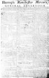 Manchester Mercury Tuesday 14 September 1756 Page 1
