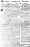 Manchester Mercury Tuesday 30 November 1756 Page 1