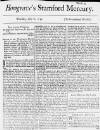 Stamford Mercury Thu 06 Jul 1732 Page 1