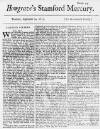 Stamford Mercury Thu 14 Sep 1732 Page 1