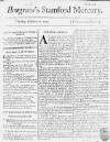 Stamford Mercury Thu 12 Oct 1732 Page 1