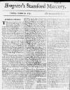 Stamford Mercury Thu 19 Oct 1732 Page 1