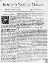 Stamford Mercury Thu 07 Dec 1732 Page 1
