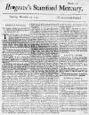Stamford Mercury Thu 14 Dec 1732 Page 1