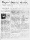 Stamford Mercury Thu 21 Dec 1732 Page 1